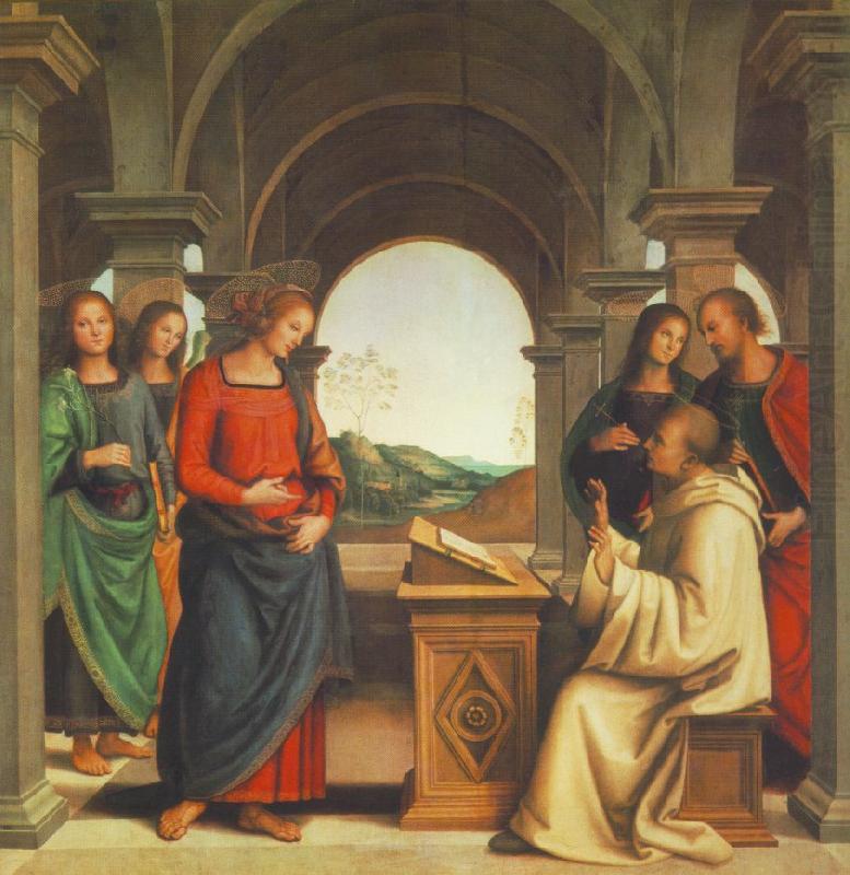 PERUGINO, Pietro The Vision of St. Bernard af china oil painting image